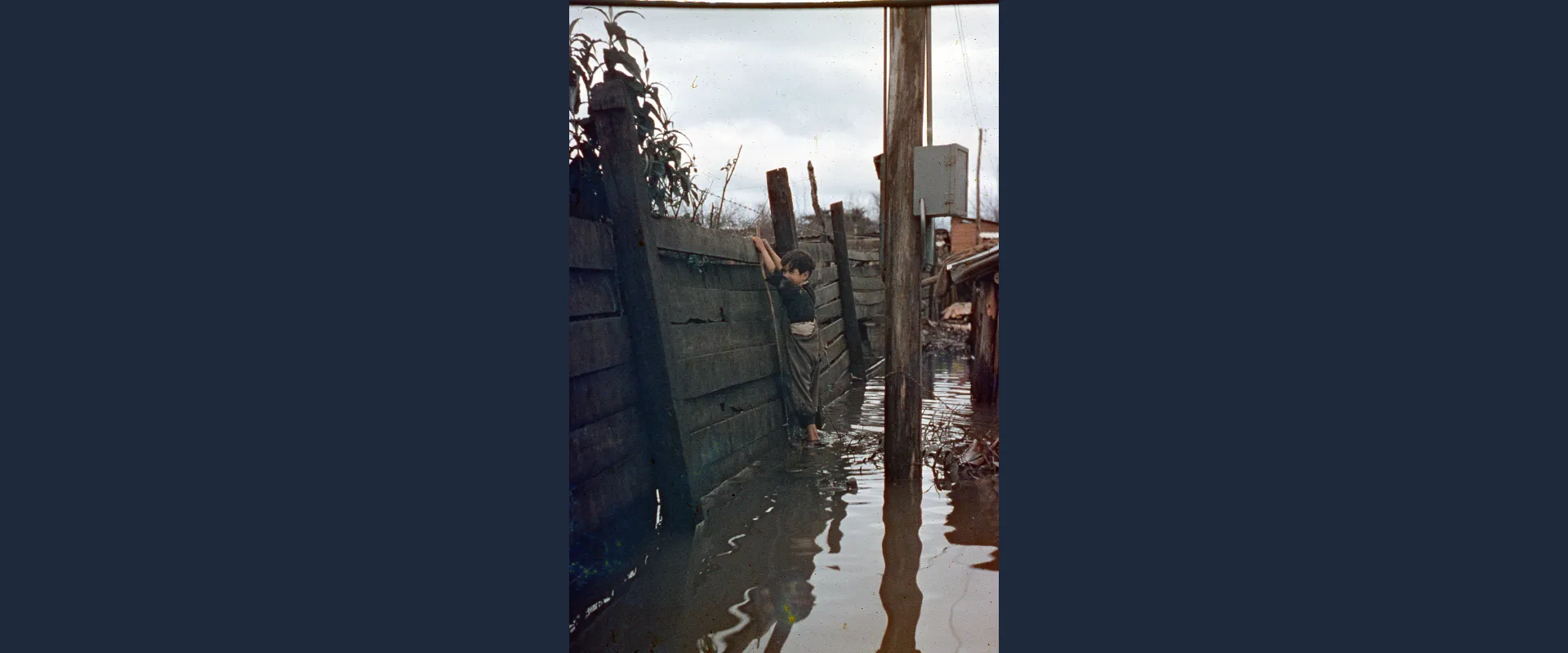 Magnitud del desastre en Parral 1965